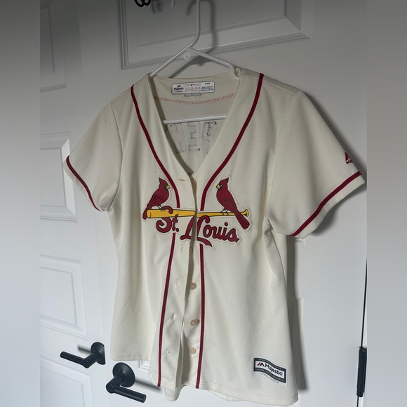 St. Louis Cardinals White Women’s Jersey - Picture 1 of 3